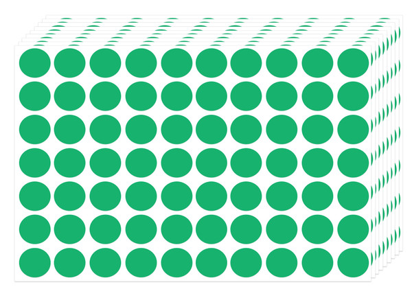 3500 Pieces Dot Stickers, 3/4 inch Green Coding Labels Circle, Circle Stickers, Price Stickers, Dot Stickers for Office Classroom StudentGreen