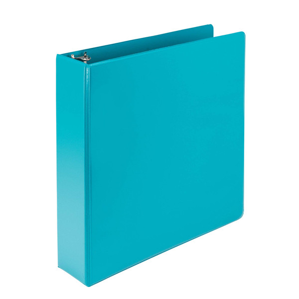 Samsill Plant-Based 2 Inch Durable Round Ring, Made in USA, View Binder, Eco-Friendly, USDA Certified Biobased, Single, Turquoise