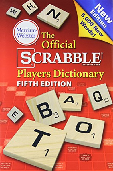 The Official Scrabble Players Dictionary, New 5th Edition, (Jacketed hardcover) 2014 copyright