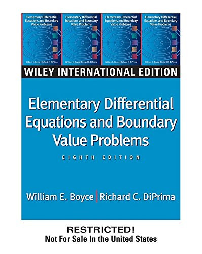 WIE Elementary Differential Equations and Boundary Value Problems