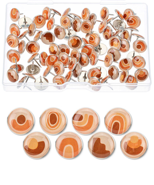 Mr. Pen- Decorative Push Pins, 80 Pack, Boho Theme, Cute Push Pins, Tacks and Push Pins for Cork Board, Push Pin, Pushpins, Push Pins, Thumb Tacks for Cork Board, Cute Thumb Tacks, Push Pin, Thumbtack