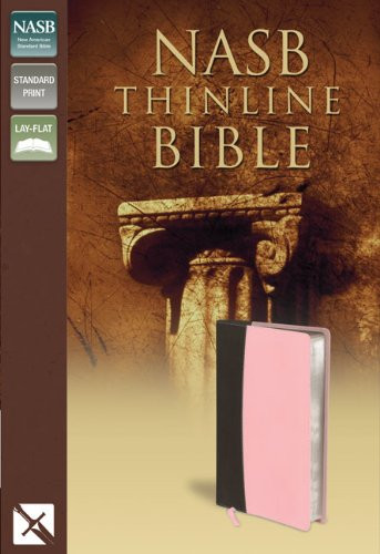 NASB, Thinline Bible, Imitation Leather, Pink/Brown, Red Letter Edition