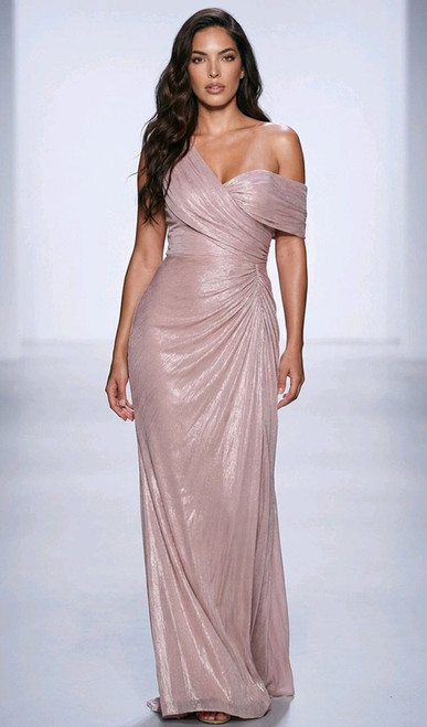 ASYMETRICAL GATHERED GODDESS GOWN - IMAGE 1
