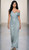 Flattering asymmetrical gathered goddess gown - Image 1