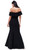 Stretch jersey ruffle off-shoulder gown - Image 2