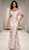 Off shoulder jacquard material angelic gown - Image 1