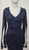 NAVY STRETCH SEQUIN LONG SLEEVE EVENING GOWN - IMAGE 6