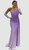 Corset designer ombre stretch jersey evening gown with diamante detail - Image 1