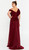 FLATTERING STRETCH SHIMMER PLEATED GODDESS FORMAL EVENING GOWN - IMAGE 2