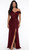 FLATTERING STRETCH SHIMMER PLEATED GODDESS FORMAL EVENING GOWN - IMAGE 1