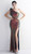 ONE SHOULDER SPARKLY STRETCH SEQUIN EVENING GOWN - IMAGE 1