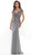 Modest hand beaded cap sleeve gown - Image 1