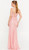 ROSE LACE CORSET FOIRMAL GOWN WITH LACE UP BACK - IMAGE 2