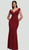 Pleated detail figure flattering jersey gown - Image 1