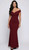 Pleated detail figure flattering jersey gown - Image 1
