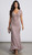 GLAMOROUS CAP SLEEVE HAND BEADED PEARL RECEPTION GOWN - IMAGE 1