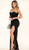 Stretch jersey corset dress with diamante detail and side split - Image 2