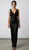 Classic black stretch sequin black tie dress - Image 1
