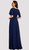 Navy empire waist chiffon flutter sleeve - Image 2