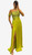 Apple Green pleated romantic gown with crystal lace embroidery - Image 1