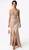 Glamorous Diamante Hand Encrusted Corset Gown With Split RC681