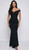 Flattering evening gown with metal trim detail - Image 1
