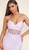 Satin lace-up back corset gown with midriff sequin detail - Image 3