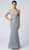 Flattering lace & pearl application red carpet gown - Image 1