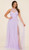 Simple halter neck tulle double split ballgown - Image 1