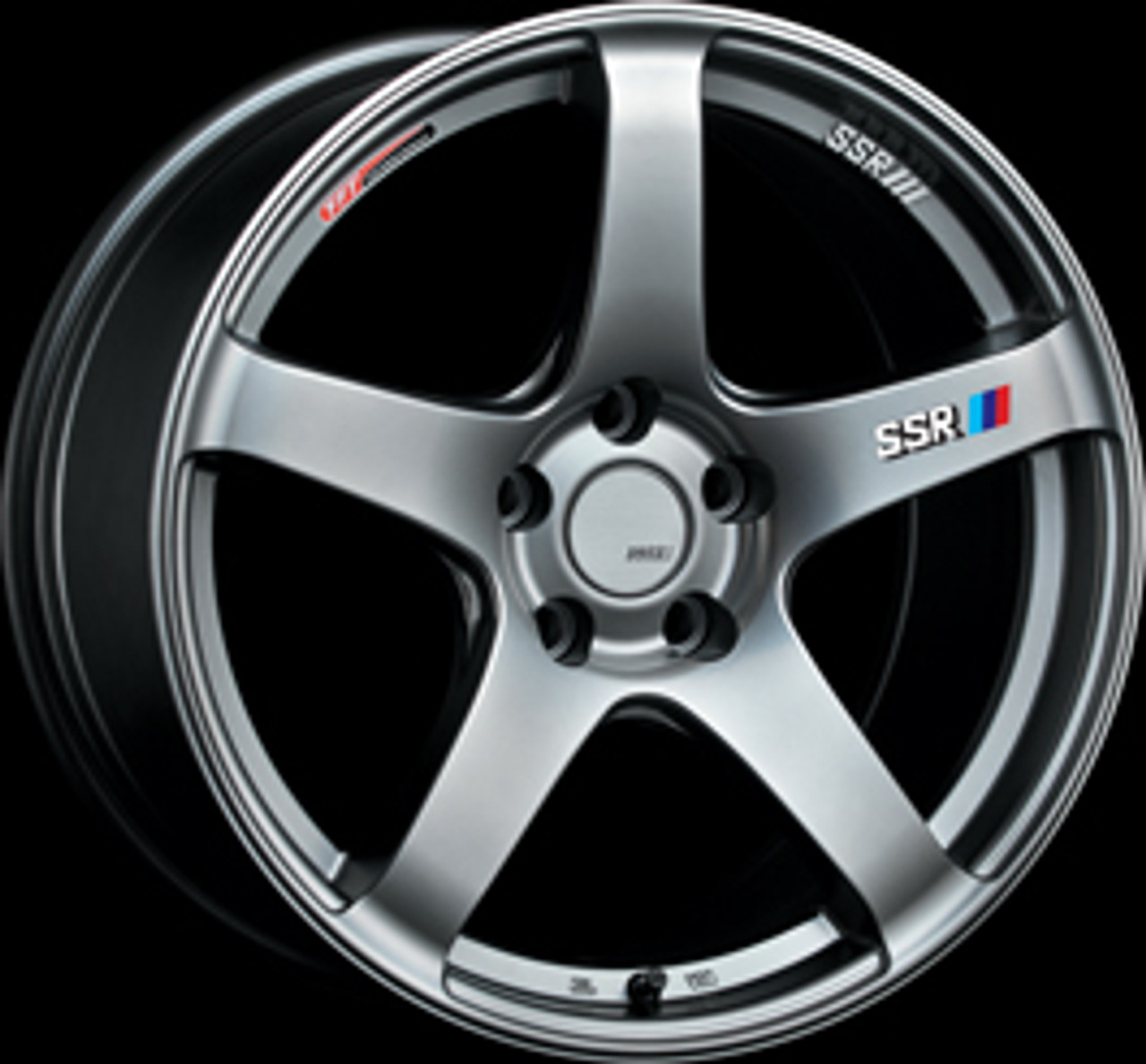 SSR GTV01 18x9.5 5x114.3 45mm Offset Phantom Silver Wheel S2000