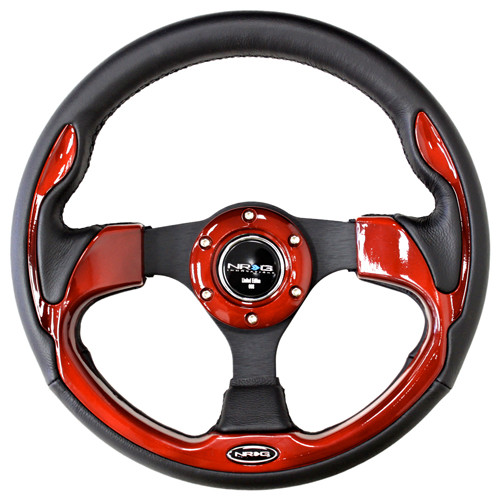 320mm Sport Steering Wheel w/ Red Trim