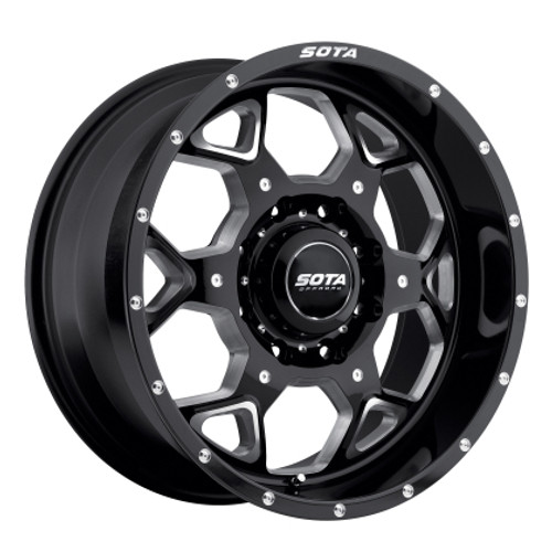 S.K.U.L. 22x10.5 6x5.5 -25mm  Stealth Black (Satin Black)