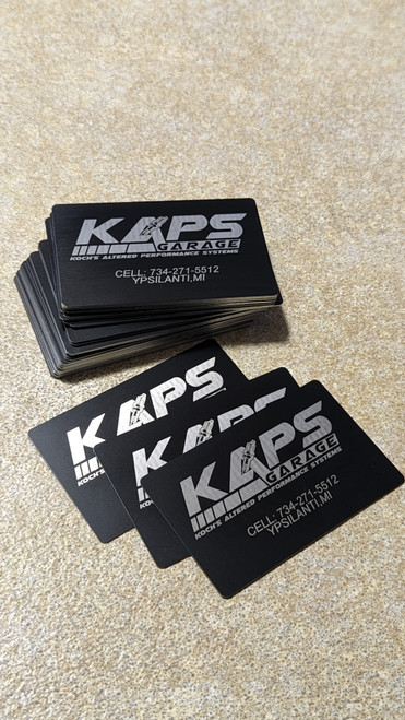 Custom Laser Etched Business Cards