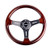 Classic Wood Grain Wheel, 330mm, 3 spoke center in matte black