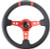 350mm Sport Steering Wheel (3" Deep) Red w/ Red Double Center Marking