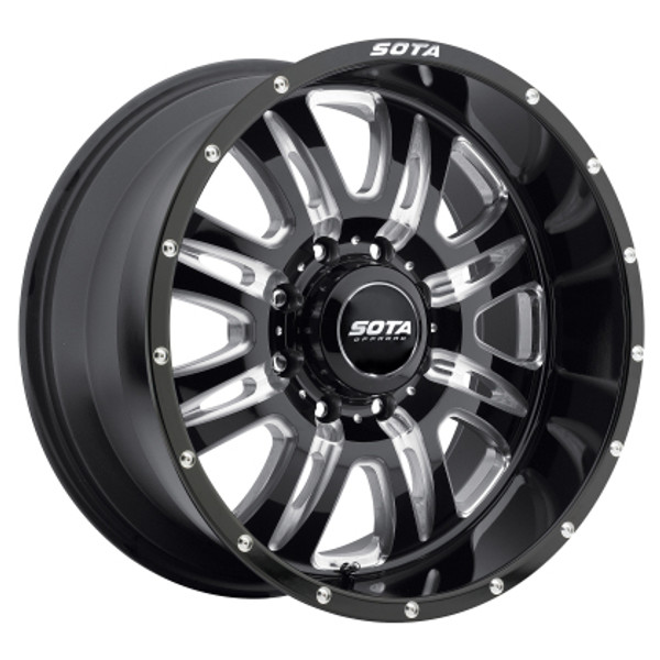 REHAB 8  20x10 8x6.5 -19mm  Stealth Black (Satin Black)