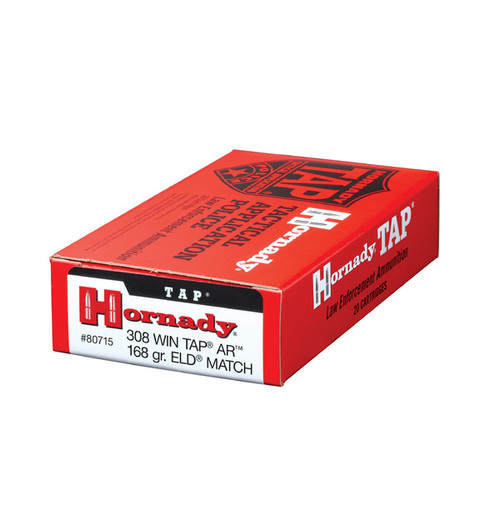 Hornady 308 Win TAP AR 168gr ELD Match