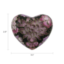 Elite Floral Blush Cloisonné, Heart Keepsake