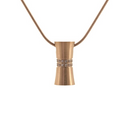 Hourglass Necklace, Rose Gold Plated