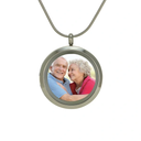 Companion Photo Necklace, Stainless Steel