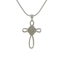 Infinity Cross Necklace, Stainless Steel