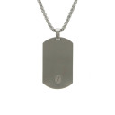 Tag Necklace, Stainless Steel