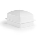 White Coronet Compact Urn Vault