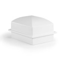 White Coronet Compact Urn Vault, Case of 3