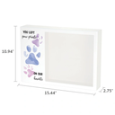 Shadowbox, Paw Prints Purple