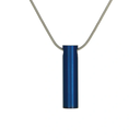 Cylinder Necklace, Blue