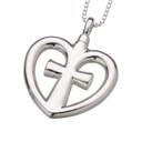 Love Cross Cremation Pendant