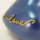 Adoring Heart Indigo, Extra Small