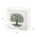 Monumental Memorials Tree of Life Green White, Large/Adult
