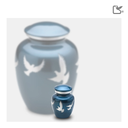 Blue Divine Flying Doves, Keepsake